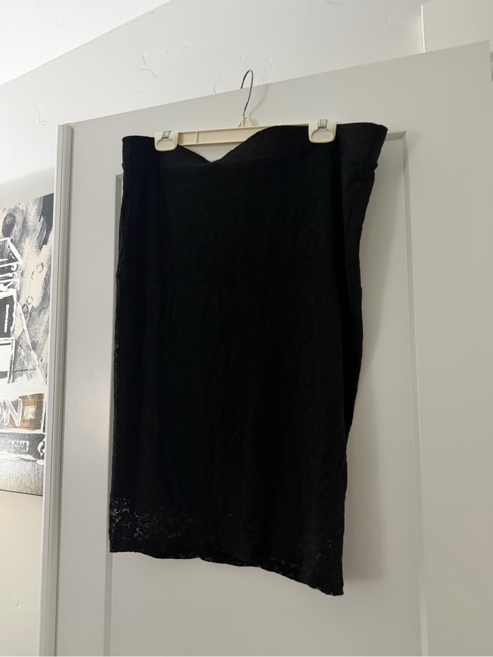 torrid Black Lace-Trim Pencil Skirt